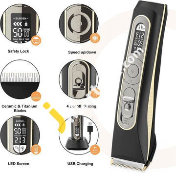 Fitfort Hair Clippers Trimmer Professional Cordless Rechargeable Waterproof Beard & Body With